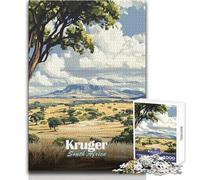 Rompecabezas de 1000 Piezas para Adultos, Parque Nacional Kruger, Sudáfrica, Juego Educativo Familiar, decoración Perfecta, Regalo de cumpleaños, tamaño 50x75cm
