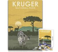 Rompecabezas de 1000 Piezas para Adultos, Parque Nacional Kruger (Sudáfrica), Juego Educativo Familiar, decoración Perfecta, Regalo de cumpleaños, tamaño 50x75cm