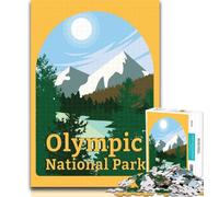 Rompecabezas de 1000 Piezas para Adultos, Parque Nacional Olímpico, 1000 Piezas, Regalos, Juguetes, Juegos educativos, decoración de Pared antiestrés, 26x38cm