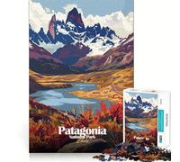 Rompecabezas de 1000 piezas para adultos Parque Nacional Patagonia,Chile Diseño artístico de corte nítido Un desafío inteligente Un juego para pasar el tiempo Decoración navideña para la pared 38x52cm
