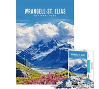 Rompecabezas de 1000 Piezas para Adultos Parque Nacional Wrangell-St Elias Juegos relajantes Juguetes educativos y de Aprendizaje un Gran Regalo para Mujeres (tamaño 50x75cm)