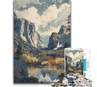 Rompecabezas de 1000 Piezas para Adultos, Parque Nacional Yosemite, CA, Juego Educativo Familiar, Ideas de Regalo educativas, 50x75cm (1000 Piezas)