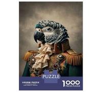 Rompecabezas De 1000 Piezas para Adultos Parrot in A Historical Costume Rompecabezas para Adultos Juegos Familiares Una Obra De Arte Ayuda A Ejercitar El Cerebro 70x50cm/1000pcs