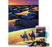Rompecabezas de 1000 Piezas para Adultos Paseo en Camello en un Paisaje desértico Juego Divertido para desarrollar la Mente y el Pensamiento Ideal para el Tiempo Libre y para Celebrar cumpleaños