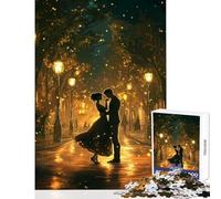 Rompecabezas de 1000 Piezas para Adultos Paseo romántico Nocturno decoración del hogar Juguetes Regalos de cumpleaños Juegos relajantes descompresión Intelectual tamaño 38x26cm