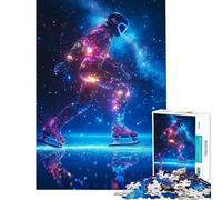Rompecabezas de 1000 Piezas para Adultos Patinaje sobre Hielo con Estrellas Desafío Educativo Regalos para Mujeres Juego práctico para Mayores de 14 años 50x75cm