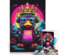 Rompecabezas de 1000 Piezas para Adultos Patito Rtero, Juguete Educativo, Divertido y humorístico, Que Mejora el Amor Entre Parejas 50x75cm