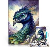 Rompecabezas de 1000 Piezas para Adultos Pavo Real imaginativo Matar el Tiempo en Vacaciones en casa Juego de desafío único 75x50cm