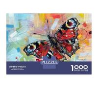 Rompecabezas De 1000 Piezas para Adultos Peacock Butterfly Painting Rompecabezas para Adultos Juego Familiar Difícil Difícil Y Desafiante 52x38cm/1000pcs