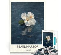 Rompecabezas de 1000 Piezas para Adultos: Pearl Harbor, Oʻahu, Hibisco, Juegos educativos, Carrera de Velocidad de Manos, Regalo Ideal para Toda la Familia 50x75cm
