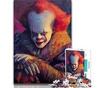 Rompecabezas de 1000 Piezas para Adultos películas de Terror 1000 Piezas para Adolescentes para aliviar el estrés Pasar el rato interacción Entre Padres e Hijos 75x50cm