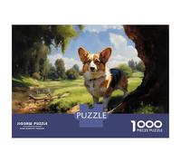 Rompecabezas De 1000 Piezas para Adultos Pembroke Welsh Corgi Rompecabezas para Adultos: Análisis Práctico del Juego Y Lógica, Toda La Familia 38x26cm/1000pcs