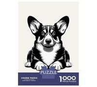 Rompecabezas De 1000 Piezas para Adultos Pembroke Welsh Corgi Rompecabezas para Adultos Juegos Relajantes Desafío Difícil Reducción del Estrés Regalos 38x26cm/1000pcs