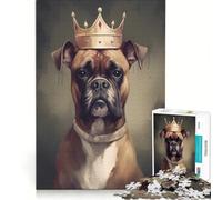 Rompecabezas de 1000 Piezas para Adultos: Perro bóxer visionario, Juegos educativos, Carrera de Velocidad Manual, Toda la Familia 38x52cm