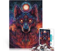 Rompecabezas de 1000 Piezas para Adultos Perro de Arte Colorido Hecho de cartón para Mayores de 14 años Juguete Educativo para Aprender Regalos para Amigos y Familiares tamaño:38x52cm