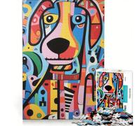 Rompecabezas de 1000 Piezas para Adultos Perro mágico y Colorido Juego Educativo Actividades Familiares fortalece el Amor Entre Parejas 50x75cm