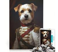 Rompecabezas de 1000 Piezas para Adultos: Perro Terrier Colonial, Juguete antiestrés, desafío exigente, colección de Artistas, Bellas Artes 38x26cm