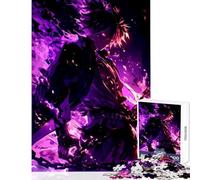 Rompecabezas de 1000 Piezas para Adultos Personaje de Anime en Llamas Juguetes antiestrés Regalos de cumpleaños Juegos educativos interacción Entre Padres e Hijos tamaño 38x26cm