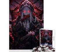 Rompecabezas de 1000 Piezas para Adultos Personaje de Anime Oscuro en el Trono Juguete para decoración de Pared Regalos para Mujeres y Hombres Juegos relajantes Interesante reducción del estrés