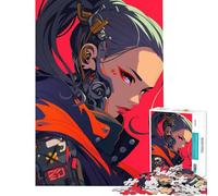 Rompecabezas de 1000 Piezas para Adultos Personaje Femenino Cyberpunk Juegos relajantes Juguetes educativos Regalos de cumpleaños para Mujeres (tamaño 38x26cm)