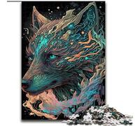 Rompecabezas de 1000 Piezas para Adultos, Personajes de Cuentos de Hadas de Lobo, Rompecabezas de cartón tamaño 26x38cm, Juego de desafío Mental para Adolescentes e interacción Familiar.