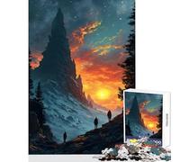 Rompecabezas de 1000 Piezas para Adultos Personas Planeta futurista Juguete Educativo Regalo de cumpleaños Juegos Divertidos con póster a Juego y Hoja de Trivia tamaño 38x26cm