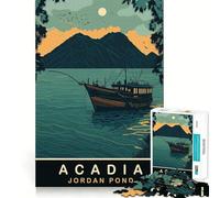 Rompecabezas de 1000 Piezas para Adultos Pesca en el Estanque Jordan Decoración de Bordes impecables Actividad Mental Divertida y fácil Regalo Ideal para cumpleaños y para Fortalecer el Cerebro