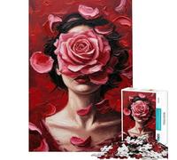 Rompecabezas de 1000 Piezas para Adultos Pétalos de Pasión - Juego práctico de Corte de precisión - Regalo para Reducir el estrés (Tamaño 38x26cm)