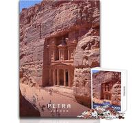 Rompecabezas de 1000 Piezas para Adultos, Petra, la Ciudad perdida, Juego Educativo Familiar, decoración Perfecta, Regalo de cumpleaños, tamaño 50x75cm
