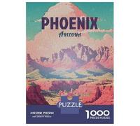 Rompecabezas De 1000 Piezas para Adultos Phoenix Arizona Mosaic Landscape Art Rompecabezas para Adultos Juego Práctico Pero Divertido Y Humorístico Interacción Entre Padres E Hijos 38x26cm/1000pcs