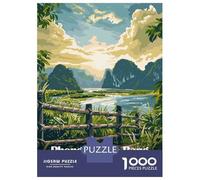 Rompecabezas De 1000 Piezas para Adultos Phong Nha-KE Bang, Vietnam Landscape Art Rompecabezas para Adultos Juego De Ingenio Desafío Educativo Difícil 52x38cm/1000pcs