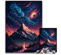 Rompecabezas de 1000 Piezas para Adultos, Pico de montaña místico, Rompecabezas difícil para Adultos, Juego Familiar Interactivo, desafío Mental, Juguete Educativo, 26x38cm/10,23x14,96 Pulgadas