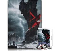 Rompecabezas de 1000 Piezas para Adultos, Piedra rúnica mística con Runa Thurisaz, Horas de Ocio tranquilas, Juguete de Juego de Corte preciso, tamaño 38x52cm