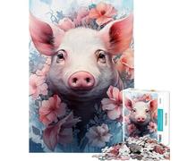 Rompecabezas de 1000 Piezas para Adultos Piggy Palette Juego de ingenio Divertido y Original Toda la Familia (tamaño 50x75cm)