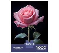 Rompecabezas De 1000 Piezas para Adultos Pink Rose Flower Rompecabezas para Adultos Juguetes Antiestrés Pero Divertido Y Humorístico 70x50cm/1000pcs