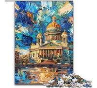 Rompecabezas de 1000 Piezas para Adultos, Pintura al óleo del Taj Mahal, desafiante Rompecabezas, Actividad Familiar, decoración del hogar, Regalo navideño, 50x75cm