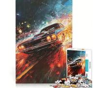 Rompecabezas de 1000 Piezas para Adultos Pintura de Autos Deportivos de Alta Velocidad Juegos relajantes interacción Entre Padres e Hijos Regalo de cumpleaños Regalos de Viaje 38x26cm