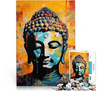 Rompecabezas de 1000 Piezas para Adultos Pintura de Buda - Divina Hecho de cartón para Mayores de 14 años Juego práctico Regalos para Amigos y Familiares tamaño：38x52cm