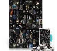 Rompecabezas de 1000 Piezas para Adultos Pintura de Mosaico de estética astronómica Hecho de cartón para Mayores de 14 años Juego desafiante y Juego Familiar. Gran tamaño:38x52cm
