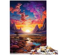Rompecabezas de 1000 piezas para adultos, pintura de paisaje de fantasía, rompecabezas para regalos, análisis y lógica, 14.95 x 20.47 pulgadas, para adolescentes de 14 años en adelante