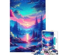 Rompecabezas de 1000 Piezas para Adultos Pintura estética V14 Actividades Divertidas para Hacer en casa Juguetes de Bricolaje difíciles Aptos para Mayores de 14 años (38x52cm)