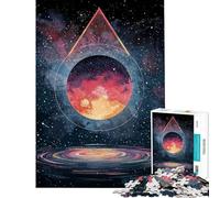 Rompecabezas de 1000 Piezas para Adultos Pirámide Cósmica Juegos para Adultos en Familia Ideales para Pasar el Tiempo en casa Durante Las Vacaciones Difícil y desafiante (Tamaño 50x75cm)