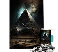 Rompecabezas de 1000 Piezas para Adultos Pirámide Espacial Juguetes adictivos para Cultivar la Paciencia Juego de ingenio para la diversión Familiar Regalos para Mujeres y Hombres (tamaño 75x50cm)