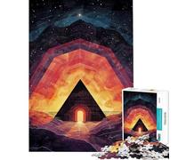 Rompecabezas de 1000 Piezas para Adultos Pirámide Mística Rompecabezas para Adolescentes Juego Familiar para divertirse en Familia Regalo de cumpleaños (Tamaño 38x26cm)