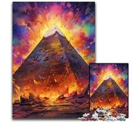 Rompecabezas de 1000 Piezas para Adultos, pirámides egipcias, Rompecabezas para Adultos, Juego Interactivo Familiar, desafío Mental, Regalo, 26x38cm/10,23x14,96 Pulgadas