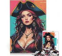 Rompecabezas de 1000 Piezas para Adultos: Piratas fantásticas, Juegos Familiares, ejercita tu Cerebro y Tus Manos, Toda la Familia 50x75cm