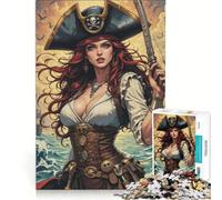 Rompecabezas de 1000 Piezas para Adultos: Piratas fantásticas, Juegos Familiares, ejercita tu Cerebro y Tus Manos, Toda la Familia 50x75cm