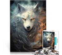 Rompecabezas de 1000 Piezas para Adultos Píxeles del Misterioso Zorro Juguetes de Juego Decoración de Pared cumpleaños y Navidad 50x70cm