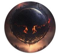 Rompecabezas de 1000 Piezas para Adultos Planet of Devil Rompecabezas Redondo de 1000 Piezas para Adultos diversión Familiar,Juegos de Fiesta,Recuerdos de Fiesta de cumpleaños