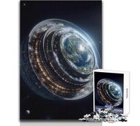 Rompecabezas de 1000 Piezas para Adultos, Planeta Artificial, Juego de desafío único, Carrera de Velocidad Manual, Juguete Educativo, tamaño 50x75cm